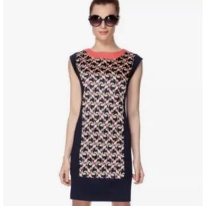 The Webster Miami Target coral/navy shift dress sz 8